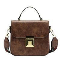 Women's Medium Pu Leather Marble Classic Style Lock Clasp Handbag sku image 3