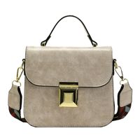 Women's Medium Pu Leather Marble Classic Style Lock Clasp Handbag sku image 5