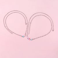 Cute Sweet Butterfly Alloy Plating Kid'S Necklace main image 4