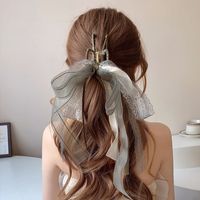 Women's Vintage Style Bow Knot Cloth Hair Claws main image 3