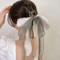 Women's Vintage Style Bow Knot Cloth Hair Claws main image 1
