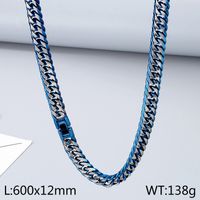 Titanium Steel 18K Gold Plated Simple Style Solid Color Bracelets Necklace sku image 6