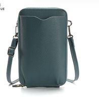 Women's Pu Leather Solid Color Basic Square Zipper Phone Wallets sku image 4