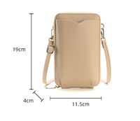 Women's Pu Leather Solid Color Basic Square Zipper Phone Wallets main image 2