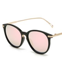 Simple Style Solid Color Pc Round Frame Full Frame Women's Sunglasses sku image 3