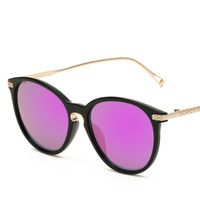 Simple Style Solid Color Pc Round Frame Full Frame Women's Sunglasses sku image 2