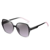IG Style Hip-Hop Gradient Color Pc Square Full Frame Women's Sunglasses sku image 5