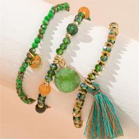 Lässig Einfacher Stil Irregulär Glas Seil Perlen Frau Armbänder main image 3