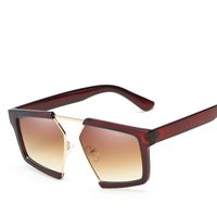 Simple Style Solid Color Pc Special-Shaped Mirror Full Frame Women's Sunglasses sku image 3