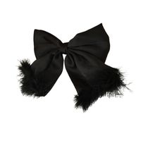 Women's Simple Style Bow Knot Alloy Cloth Feather Hair Clip main image 5