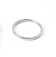 Stainless Steel 14K Gold Plated Simple Style Plating Geometric Rings sku image 1