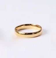 Stainless Steel 14K Gold Plated Simple Style Plating Geometric Rings sku image 10