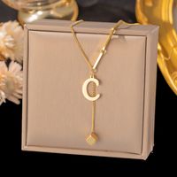 Elegant Letter Copper Alloy Tassel 18K Gold Plated Women's sku image 3