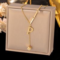 Elegante Letra Aleación De Cobre Borla Chapados en oro de 18k Mujeres sku image 16