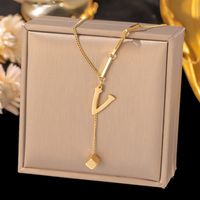 Elegante Letra Aleación De Cobre Borla Chapados en oro de 18k Mujeres sku image 22