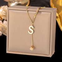 Elegant Letter Copper Alloy Tassel 18K Gold Plated Women's sku image 19