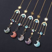 Simple Style Moon Crystal Pendant Artificial Decorations main image 1