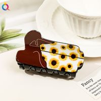 Women's Vintage Style Sunflower Star Boots Arylic Hair Claws sku image 3