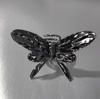 Women's Sweet Cool Style Butterfly Metal Plating Hair Claws sku image 3