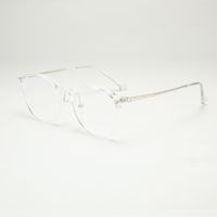Elegant Simple Style Solid Color Ac Oval Frame Full Frame Optical Glasses sku image 1