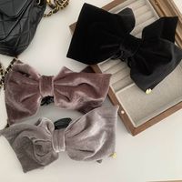 Women's Sweet Bow Knot Velvet Hair Claws main image 4