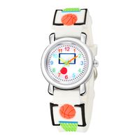 Cartoon Style Basketball Buckle Quartz Kids Watches sku image 2