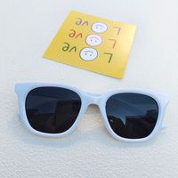 IG Style Streetwear Solid Color Pc Resin Square Full Frame Women's Sunglasses sku image 2