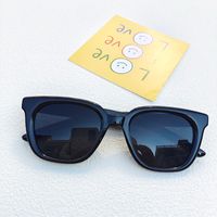 IG Style Streetwear Solid Color Pc Resin Square Full Frame Women's Sunglasses sku image 6