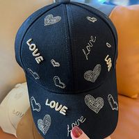 Women's Casual Letter Embroidery Printing Curved Eaves Baseball Cap sku image 1