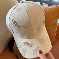 Women's Casual Letter Embroidery Printing Curved Eaves Baseball Cap sku image 2