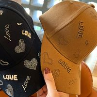 Women's Casual Letter Embroidery Printing Curved Eaves Baseball Cap main image 4