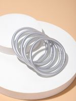 Basic Simple Style Circle PVC Wholesale Bangle main image 7