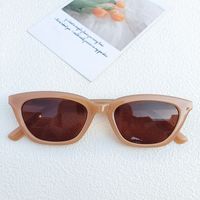 IG Style Modern Style Solid Color Pc Resin Cat Eye Full Frame Women's Sunglasses sku image 1