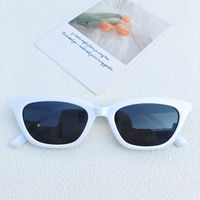 IG Style Modern Style Solid Color Pc Resin Cat Eye Full Frame Women's Sunglasses sku image 2