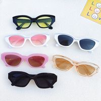 IG Style Simple Style Solid Color Pc Resin Cat Eye Full Frame Women's Sunglasses main image 5