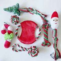 Cute Christmas Gift Tear-resistant Bends And Hitches Molar Dog Toy Set sku image 3