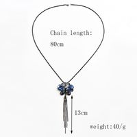 Elegant Geometric Butterfly Alloy Crystal Wholesale Pendant Necklace main image 7