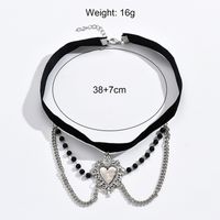 Cool Style Heart Shape Alloy Plating Women's Necklace main image 8