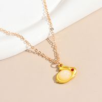 Vintage Style Rabbit Alloy Plating Women's Pendant Necklace main image 4