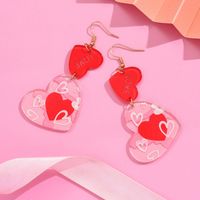 1 Pair Sweet Heart Shape Polishing Arylic Ear Hook main image 4