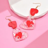 1 Pair Sweet Heart Shape Polishing Arylic Ear Hook main image 5