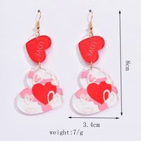 1 Pair Sweet Heart Shape Polishing Arylic Ear Hook main image 8