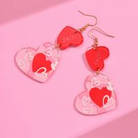 1 Pair Sweet Heart Shape Polishing Arylic Ear Hook main image 7