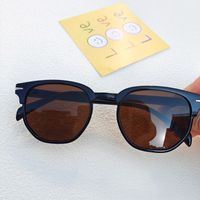 IG Style Classic Style Solid Color Pc Resin Square Full Frame Men's Sunglasses sku image 3