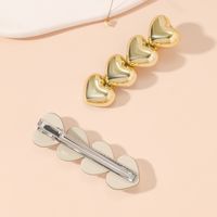 Women's Sweet Simple Style Heart Shape Alloy Plating Hair Clip main image 4