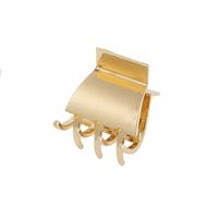 Women's Simple Style Solid Color Metal Plating Hair Claws main image 5
