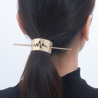 Women's Elegant Simple Style Geometric Metal Plating Hairpin sku image 3