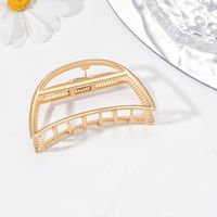 Women's Simple Style Solid Color Metal Plating Hair Claws main image 4