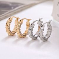 1 Pair Elegant Geometric Plating Copper Hoop Earrings main image 5