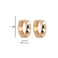 1 Pair Simple Style Geometric Plating Copper Hoop Earrings main image 2
